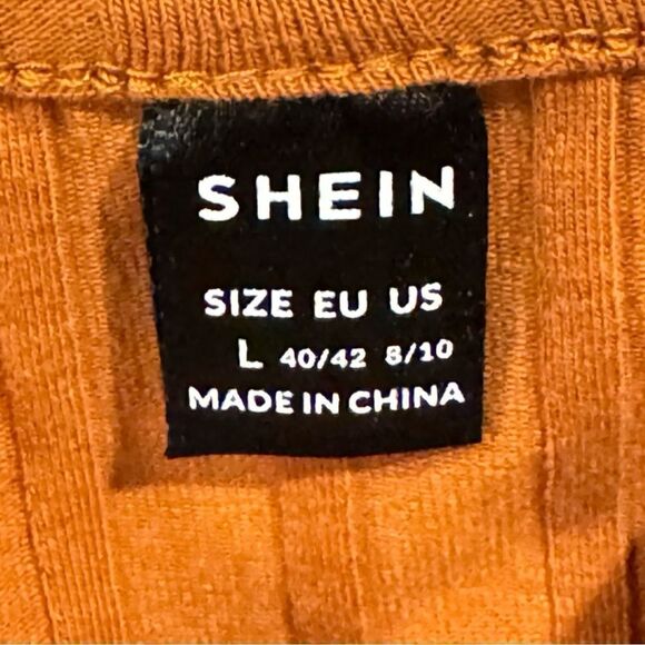 Shien Tan Double slit Cotton stretch dress Size L - Picture 5 of 6